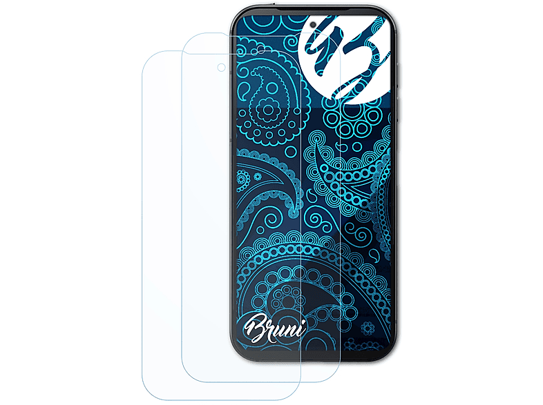 BRUNI 2x Basics-Clear Schutzfolie(für Fairphone 5)