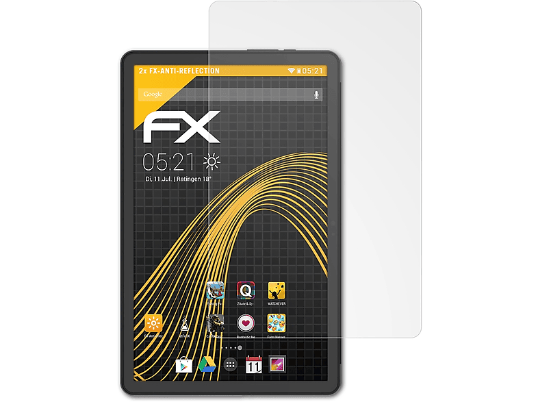 2x P1) AGM Displayschutz(für Pad ATFOLIX FX-Antireflex