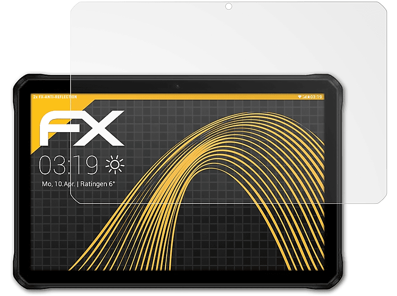 ATFOLIX 2x R10) Displayschutz(für Doogee FX-Antireflex