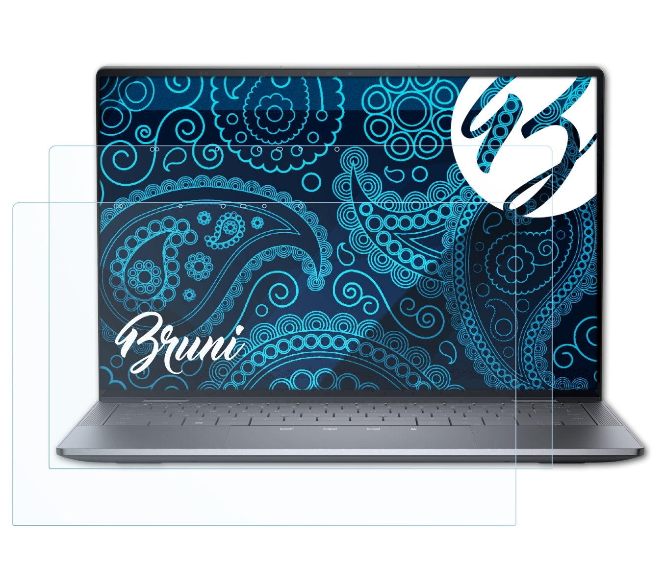 BRUNI 2x Latitude Dell 2in1) Schutzfolie(für 9440 Basics-Clear