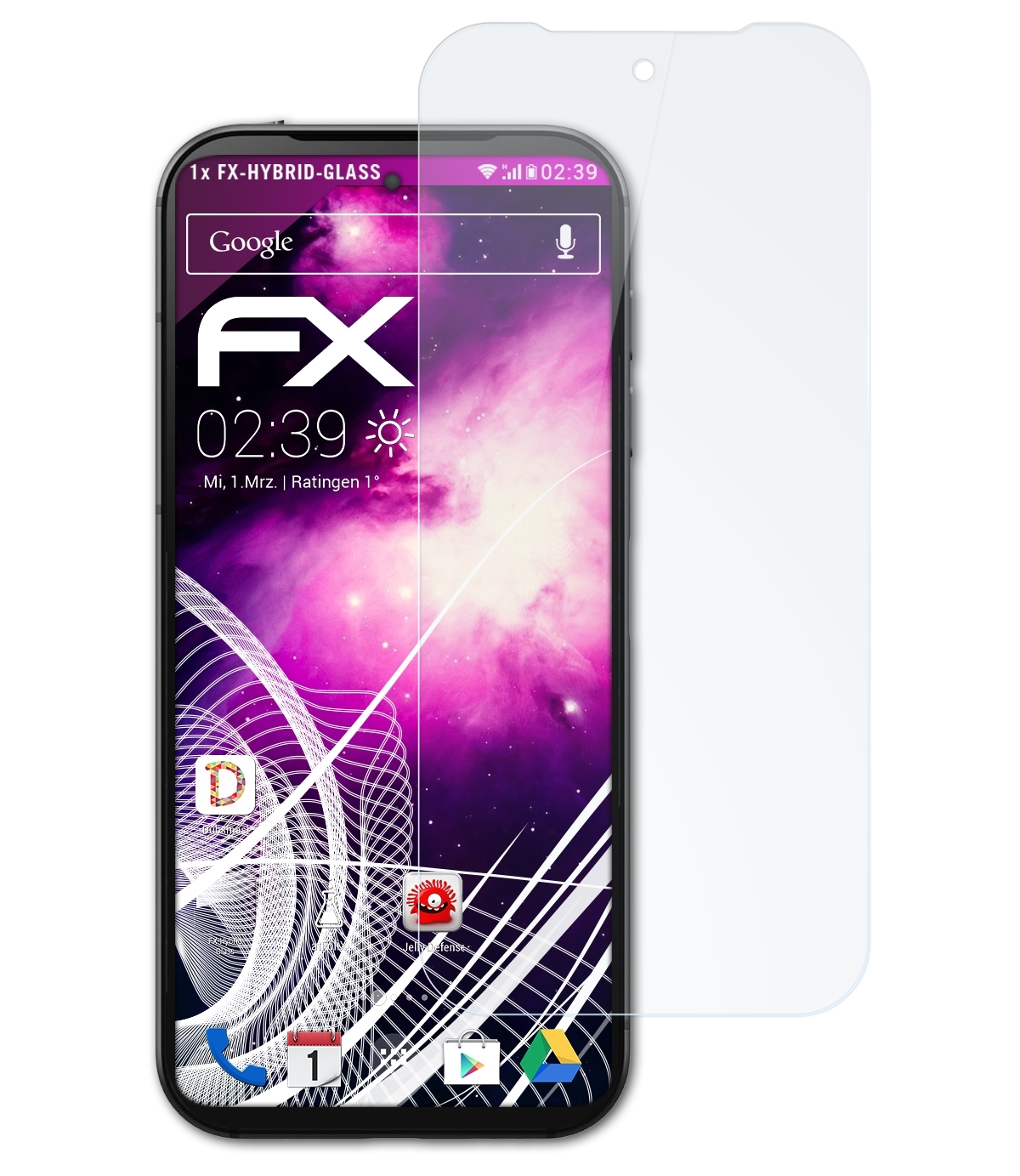 ATFOLIX FX-Hybrid-Glass Schutzglas(für Fairphone 5)
