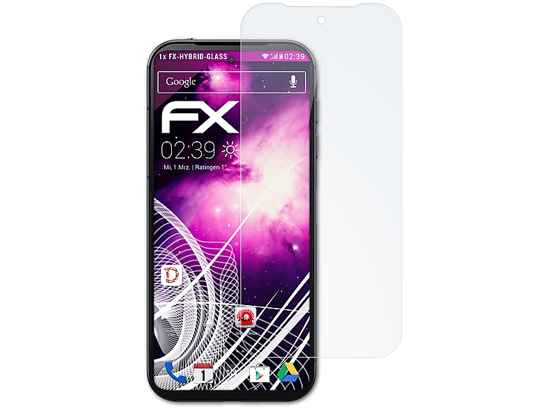 ATFOLIX FX-Hybrid-Glass Schutzglas(für Fairphone 5)