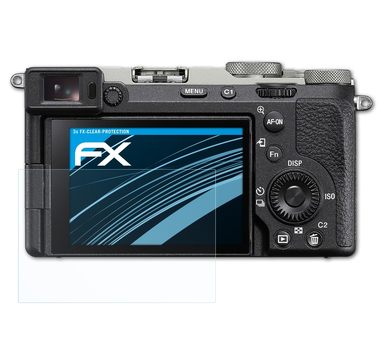FX-Clear Alpha Sony 3x a7C Displayschutz(für ATFOLIX II)