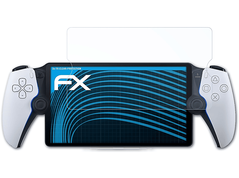 ATFOLIX 3x FX-Clear Displayschutz(für Sony PS Portal Remote Player)