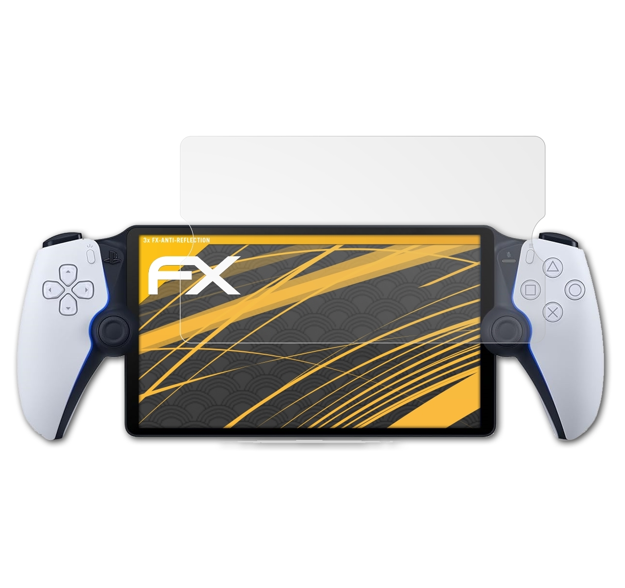 ATFOLIX 3x FX-Antireflex Displayschutz(für Sony Portal PS Player) Remote