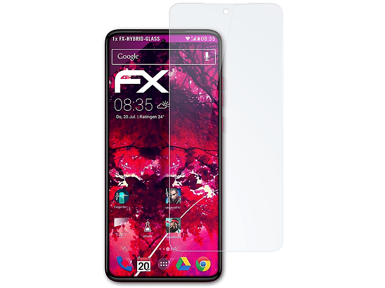 ATFOLIX FX-Hybrid-Glass Schutzglas(für Motorola Moto G84)