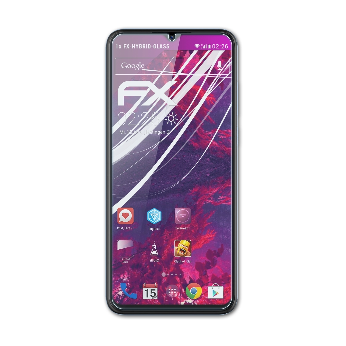 ATFOLIX FX-Hybrid-Glass Schutzglas(für ZTE A53+) Blade