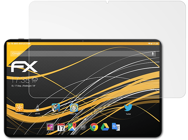 ATFOLIX 2x FX-Antireflex T60) Teclast Displayschutz(für
