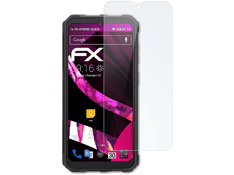ATFOLIX FX-Hybrid-Glass Schutzglas(für Blackview Oscal S70 Pro)