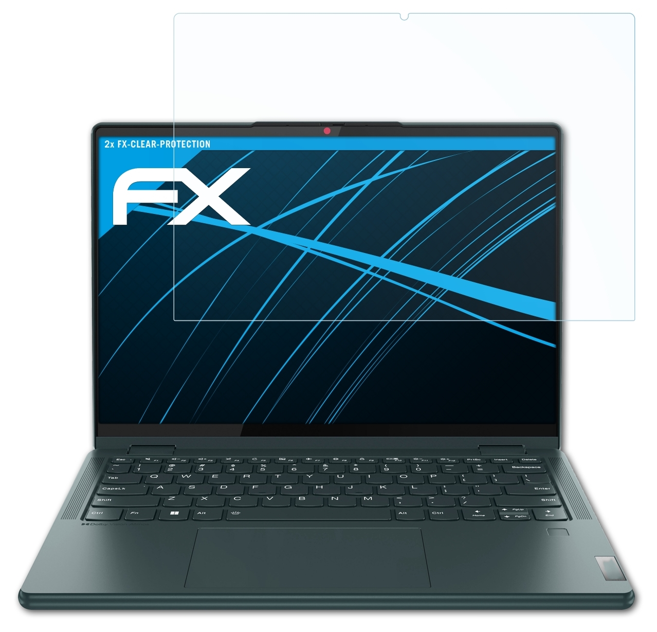 8)) Displayschutz(für Lenovo ATFOLIX 2x FX-Clear Yoga (Gen 6