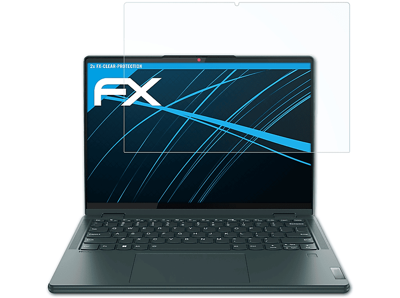 ATFOLIX 2x FX-Clear Displayschutz(für Lenovo Yoga 6 (Gen 8))