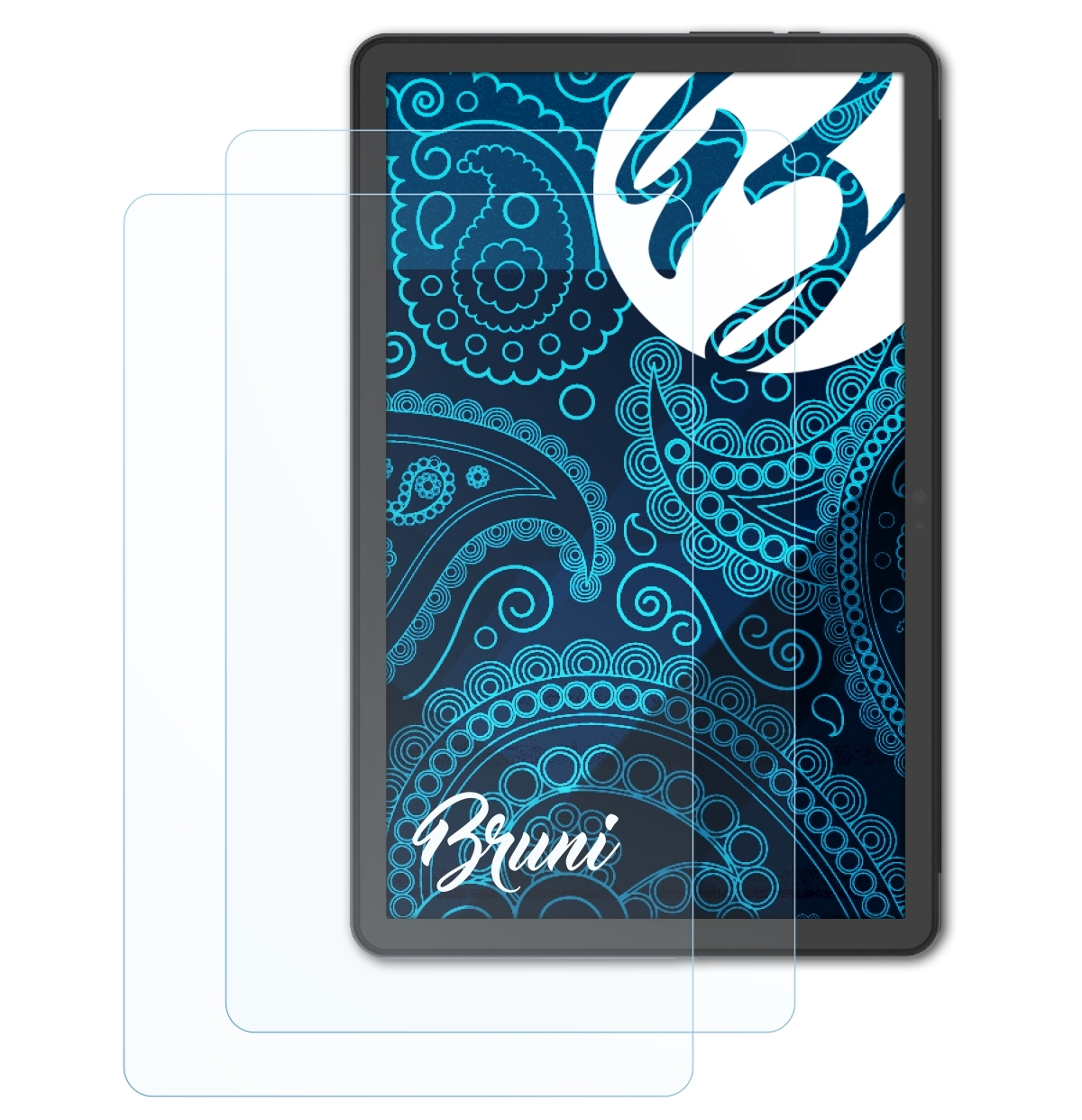 BRUNI 2x Basics-Clear AGM Schutzfolie(für Pad P1)