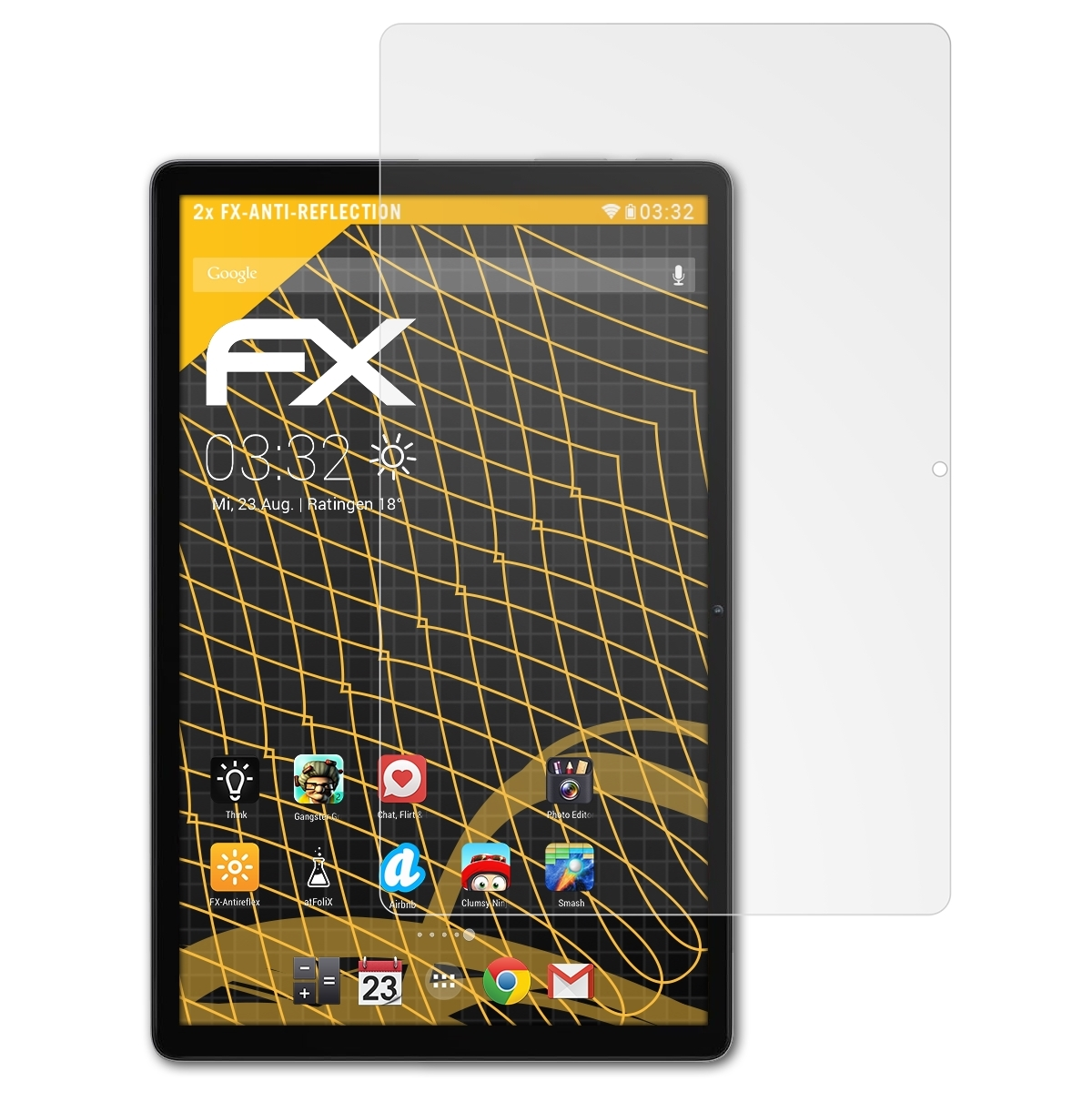 ATFOLIX 2x FX-Antireflex Displayschutz(für 80) Blackview Tab