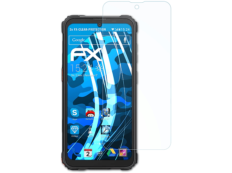 ATFOLIX Blackview Displayschutz(für S70) Oscal FX-Clear 3x
