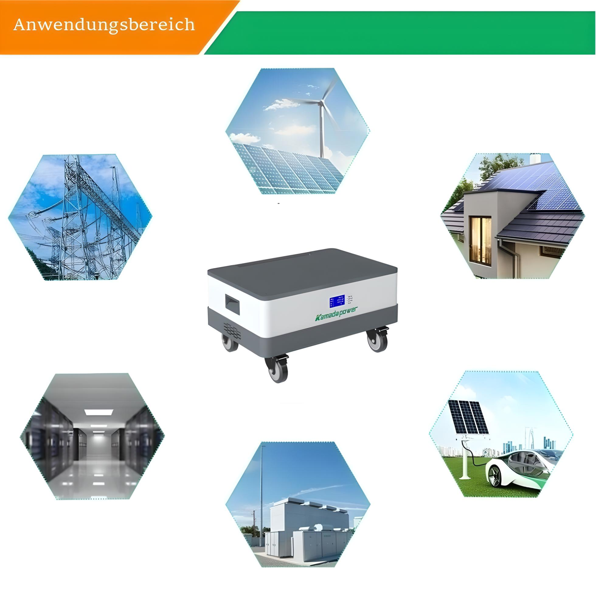 TZIPower PV Solarspeicher 48V Stapelbar / Solarspeicher 5,12kWh 51,2V