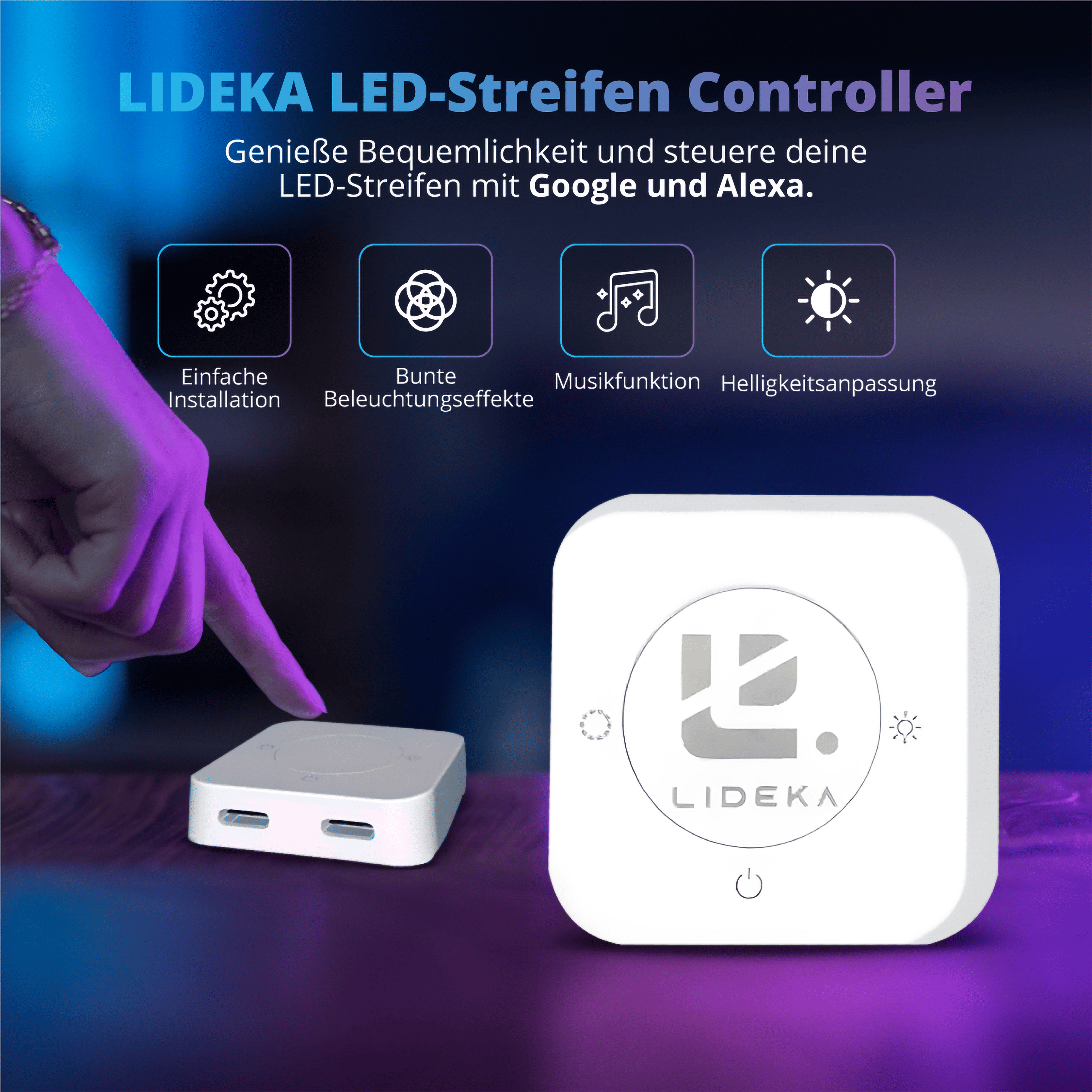 LIDEKA Neon LED Multicolors 9m Streifen LED Strips