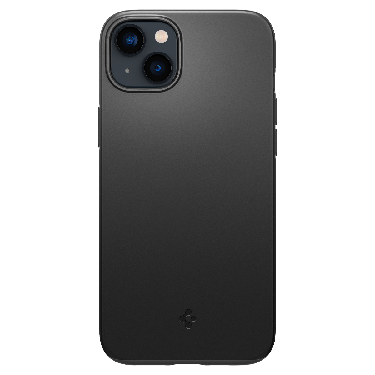 Case Thin 14 14 Angabe iPhone Plus SPIGEN APPLE, - Backcover, Fit for PLUS, IPHONE (Black), Keine