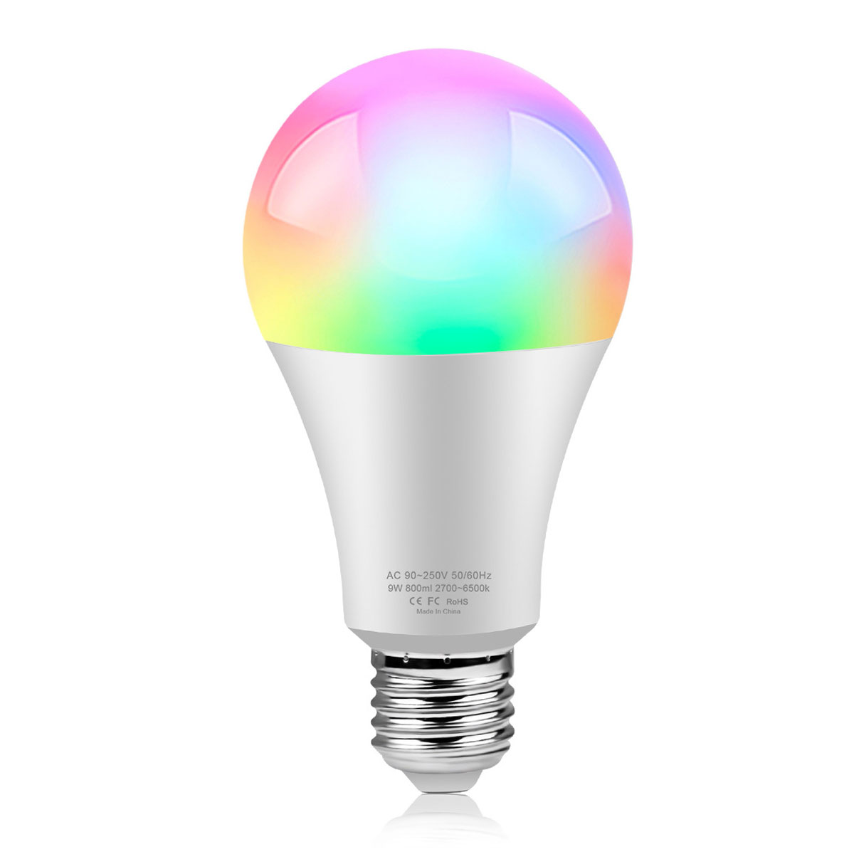 E27 Glühbirne RGB, PROSCENIC Smarte CW WLAN 10W
