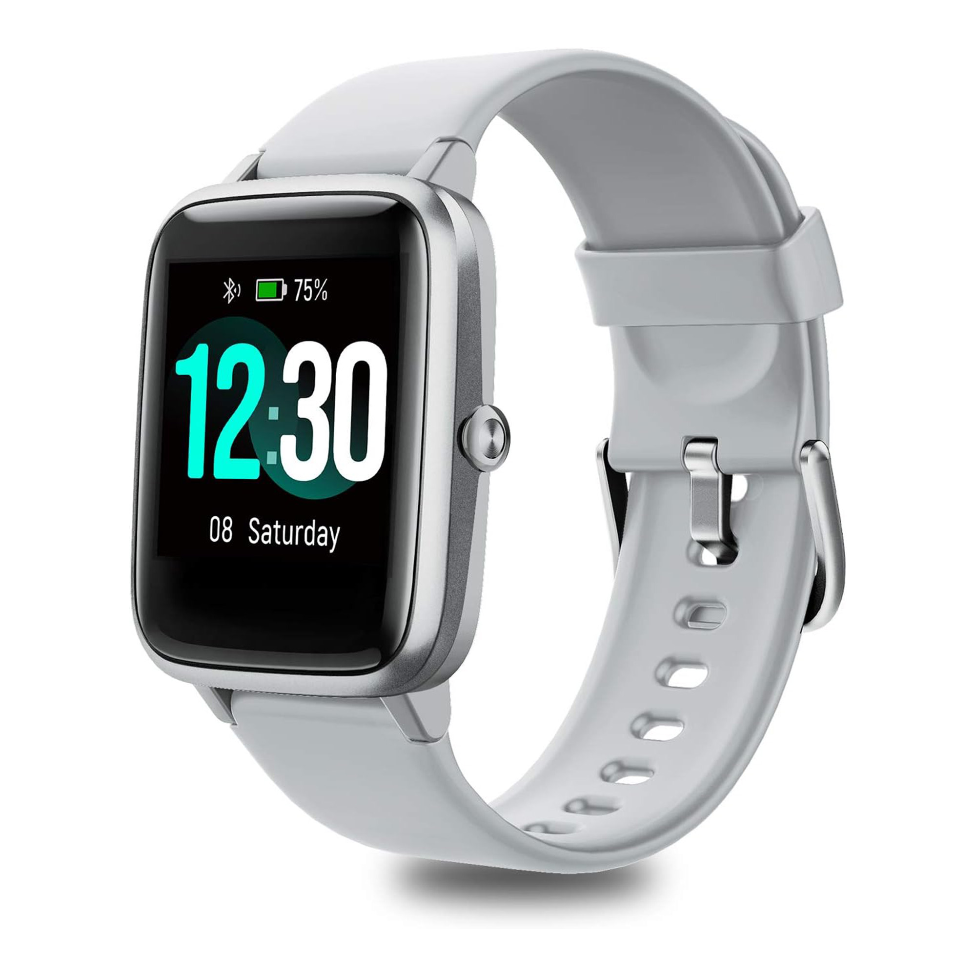 Armbänd Tracker Legierung Grau Uhr Smartwatch 1x FITTOP Silikon, Fitness