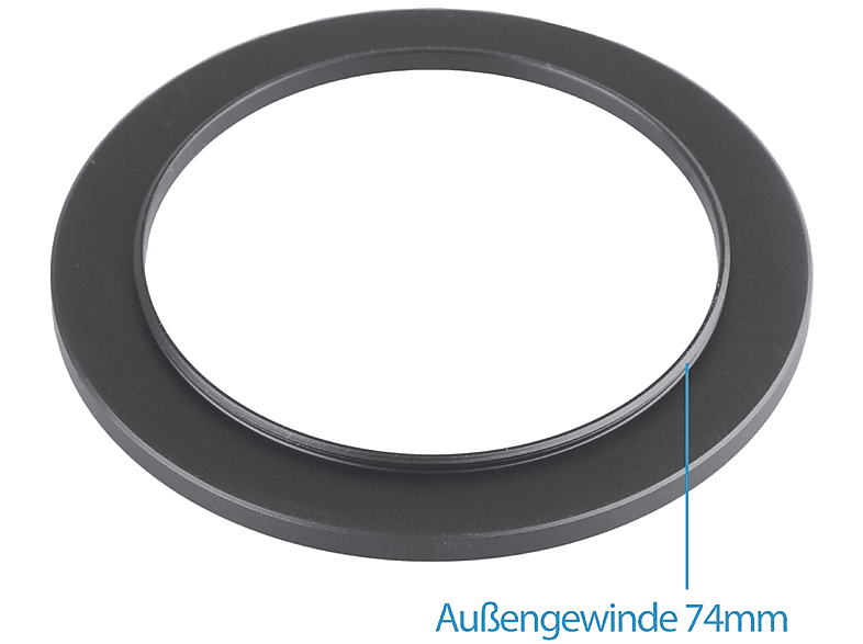 AYEX Step-Up Ring, Adapter, Black, für Objektive passend mit Filtergewinde
