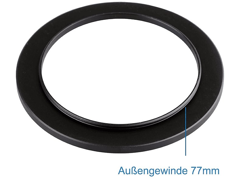 AYEX Step-Up Ring, Step-Up, Filtergewinde Objektive mit schwarz, für passend