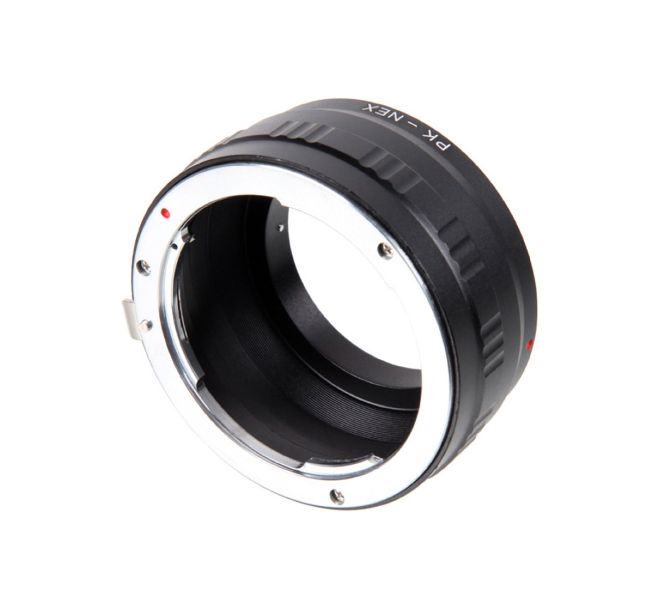 AYEX Pentax K-Objektiv NEX Sony für an E-Mount Sony Objektivadapter, Pentax passend E-Mount Black, K-Objektiv Adapter, Bajonett Bajonett NEX an