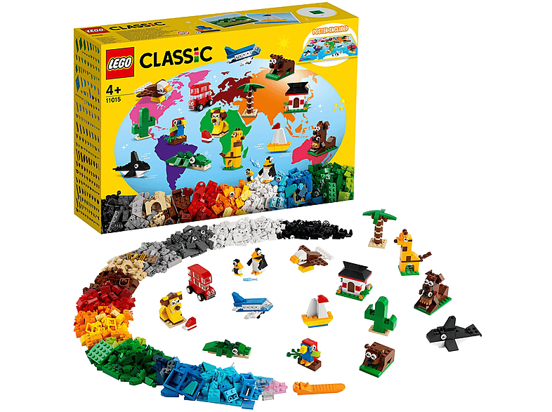 LEGO 11015 EINMAL UM Montagespiel DIE WELT