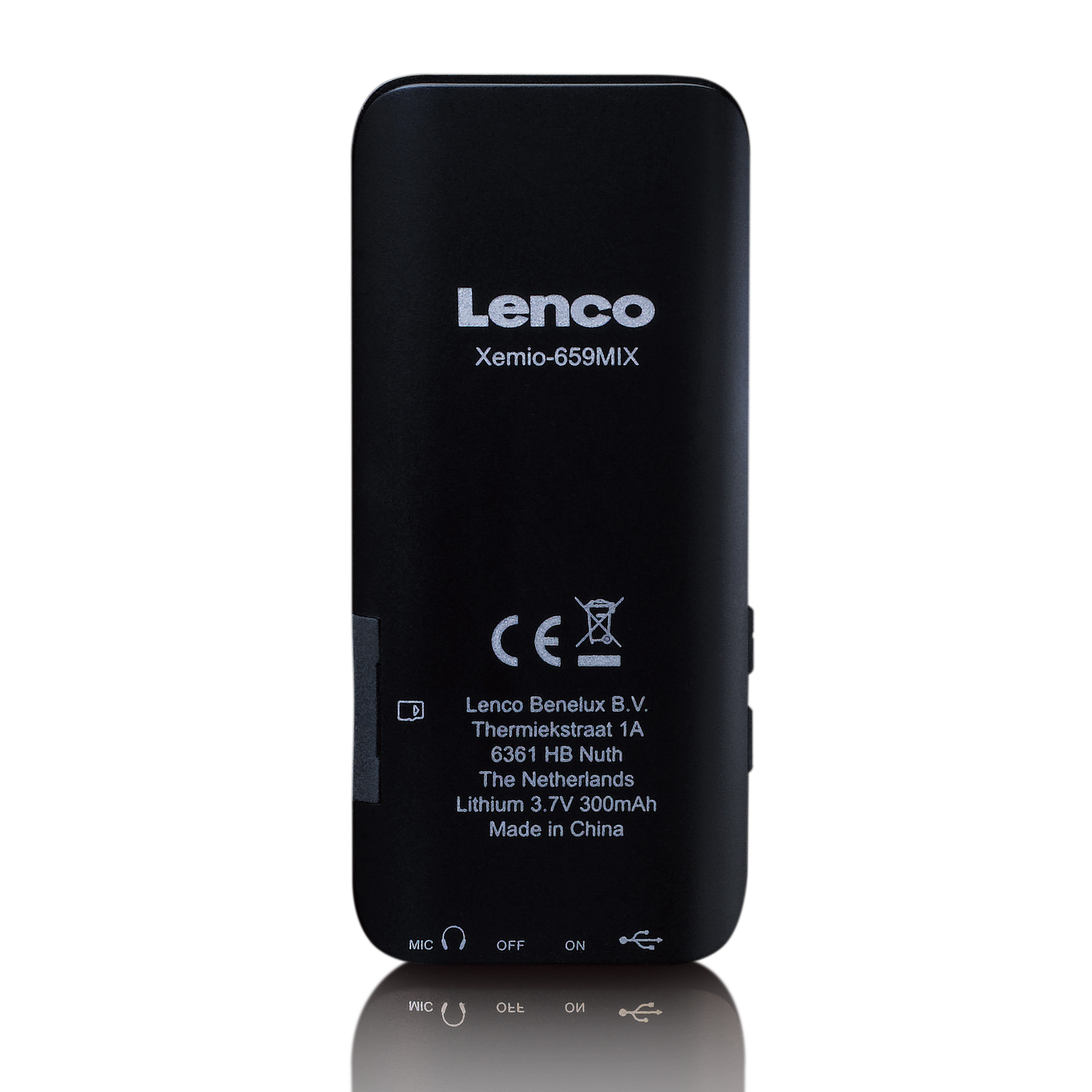 LENCO Xemio-659GY MP4 Player GB, 4 Schwarz-Grau