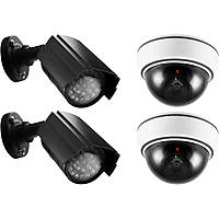 MediaMarkt ALECTO Dummy camera set dummy camera's Wit,Zwart aanbieding