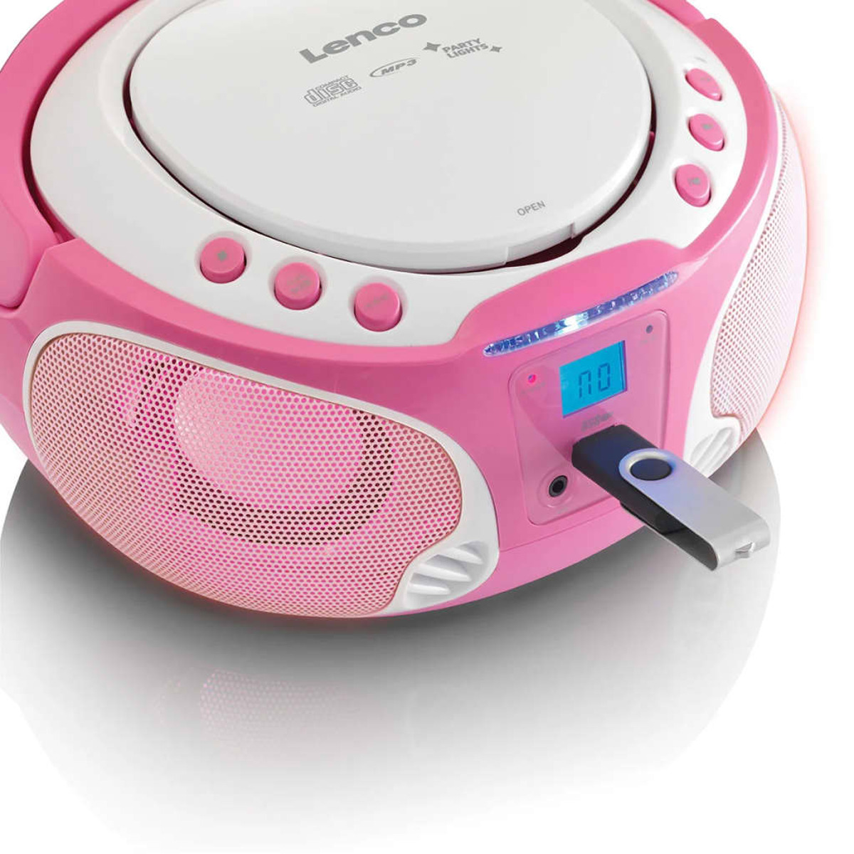 LENCO SCD-650PK Radiorecorder, Pink