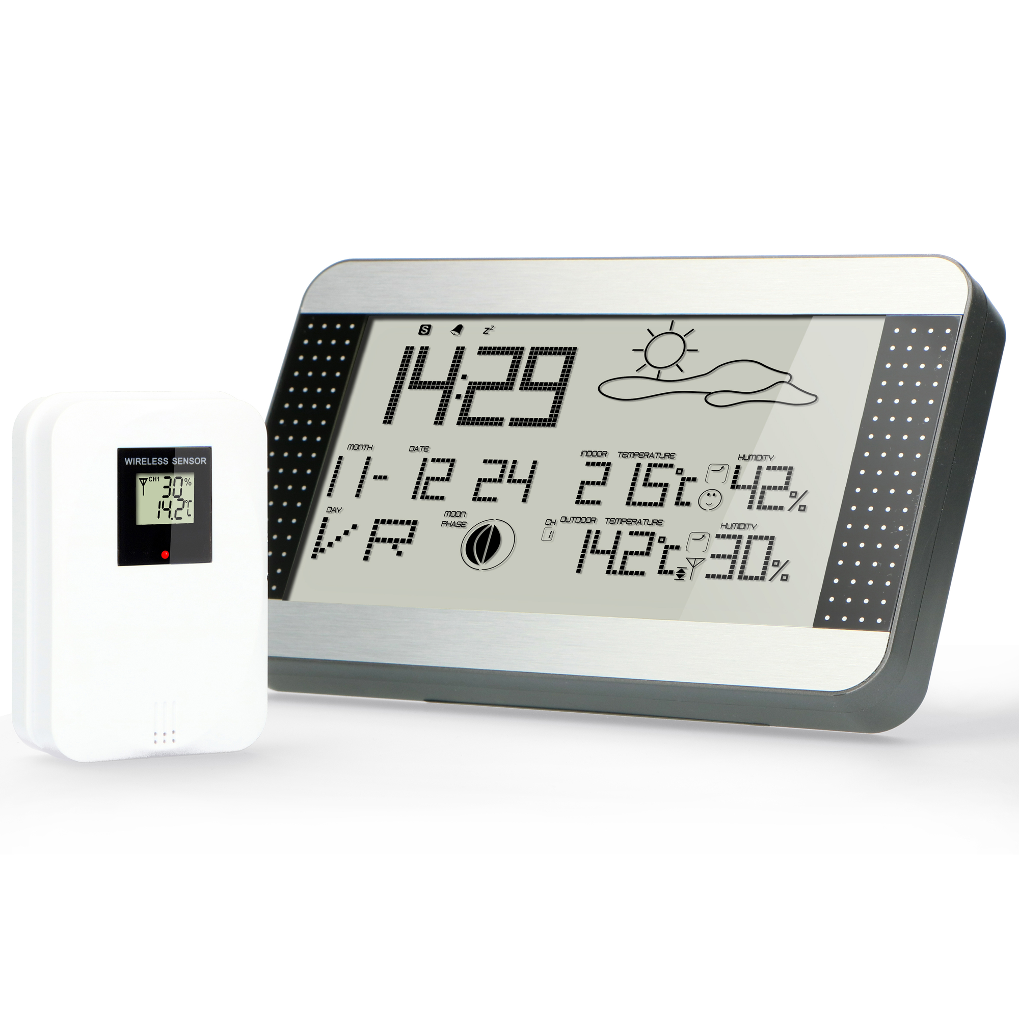 WS-1700 ALECTO - Wetterstation - - Luftfeuchtigkeitsanzeige und Temperatur