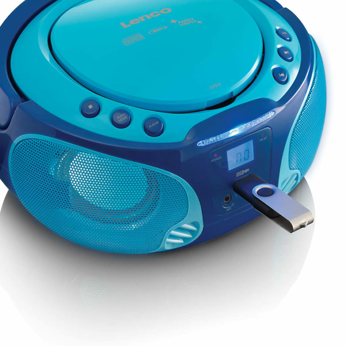 LENCO SCD-650BU Radiorecorder, Blau