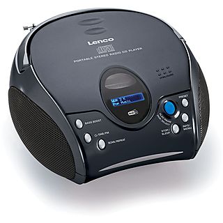 LENCO SCD-24DAB BK Radio Zwart-Zilver