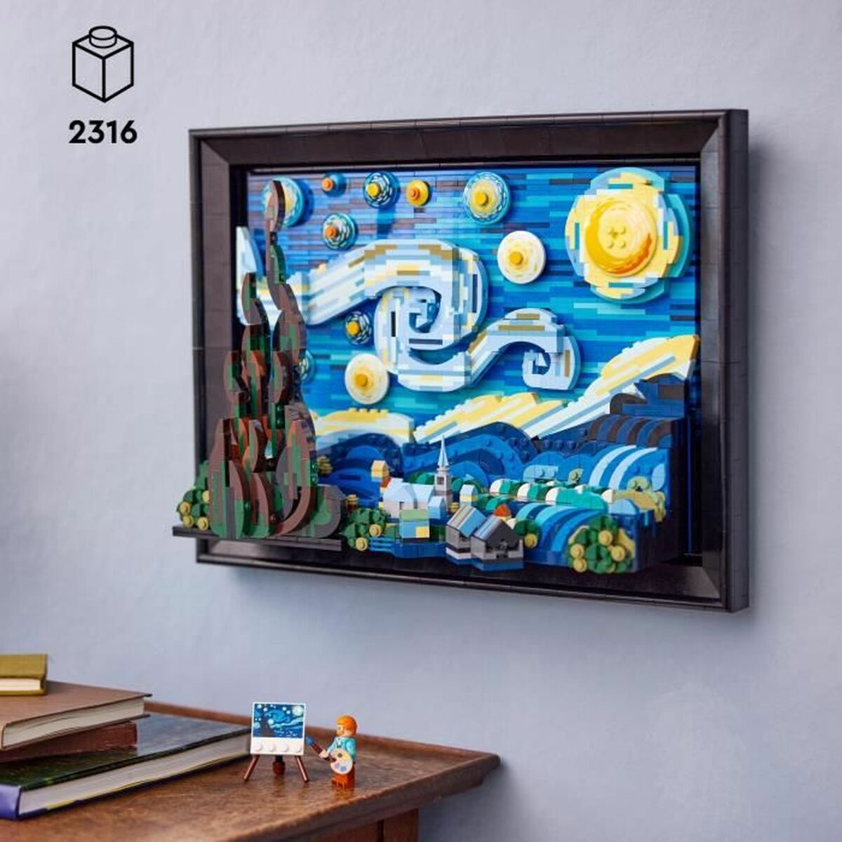 Klocki LEGO Ideas 21333 Gwiaździsta noc Vincenta van Gogha Wielobarwny