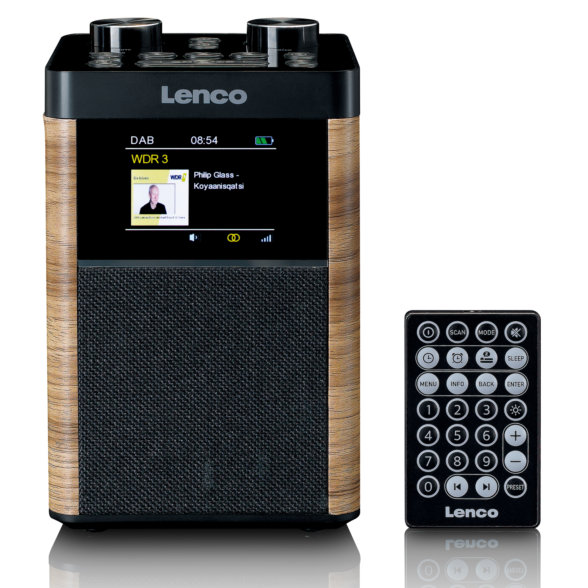 Holz DAB, Bluetooth, Radio, PDR-060WD FM, LENCO