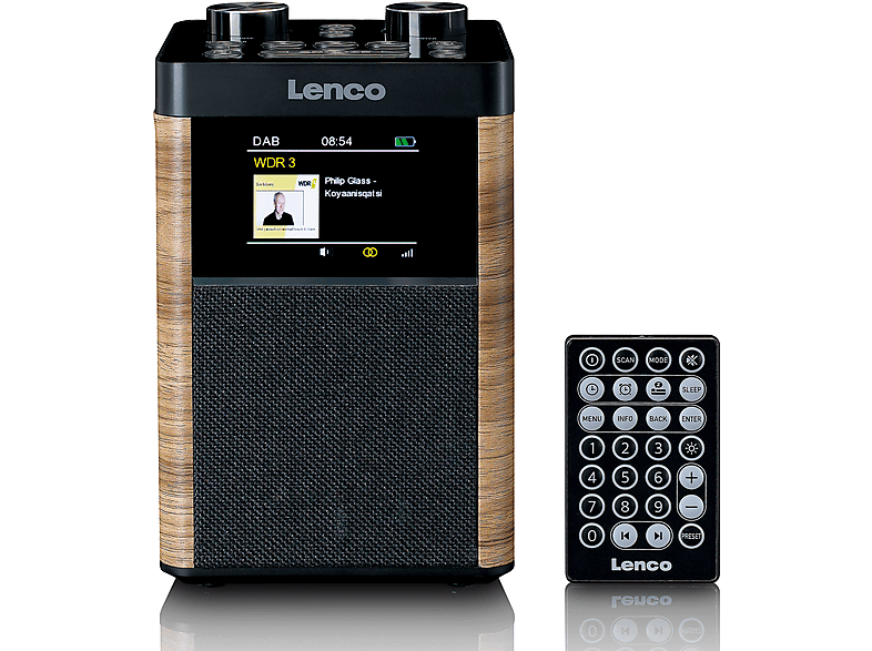 LENCO PDR-060WD Radio, DAB, FM, Bluetooth, Holz