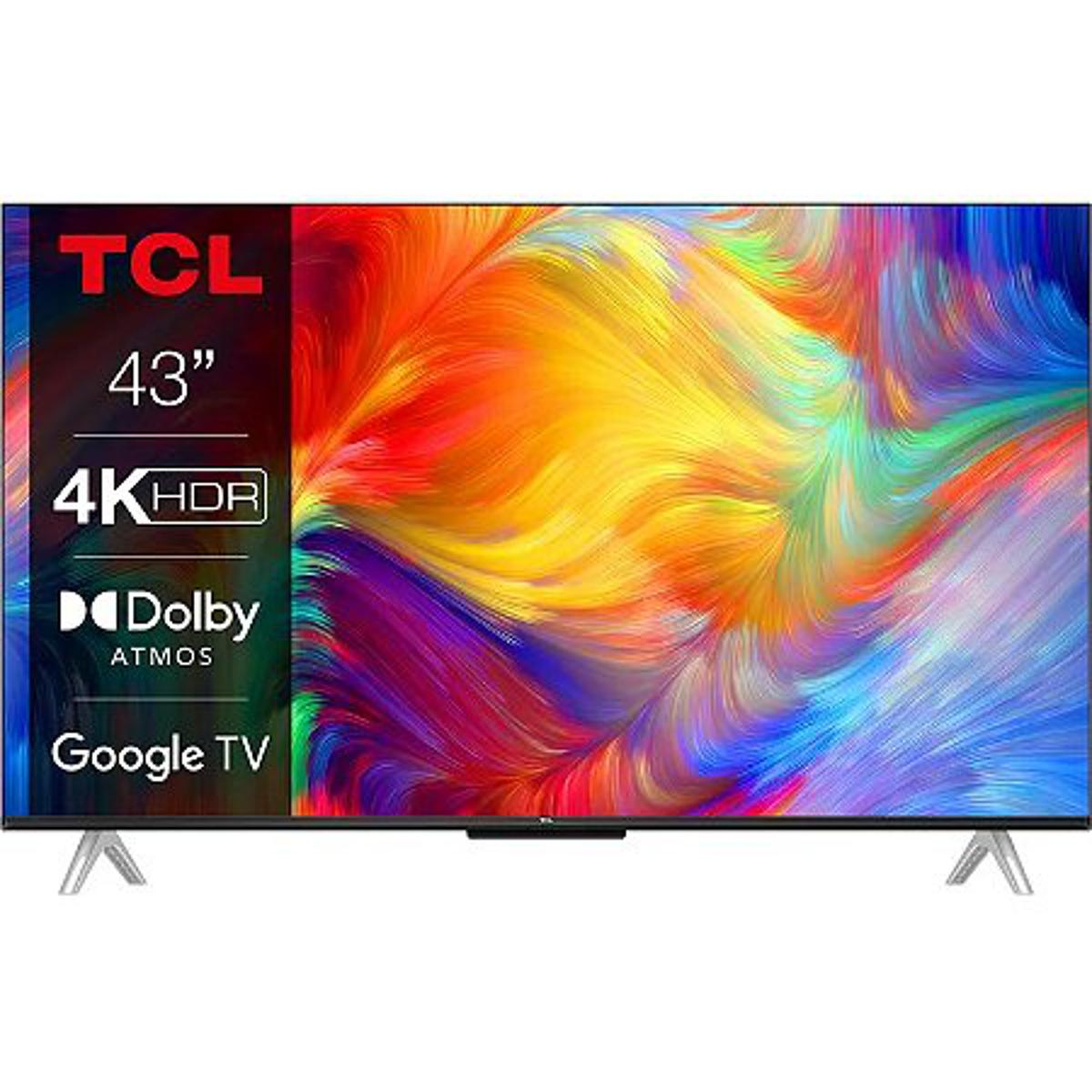 TCL 43P637 Televiseur Geführt (Flat, Zoll TV) SMART cm, UHD / 108 43 4K