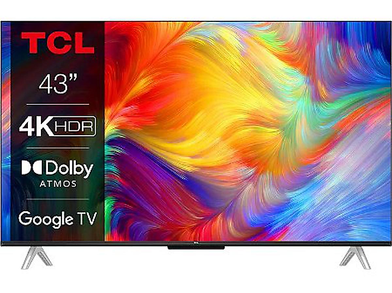 TCL 43P637 (Flat, Televiseur / Geführt 108 UHD cm, SMART 4K, 43 Zoll TV)