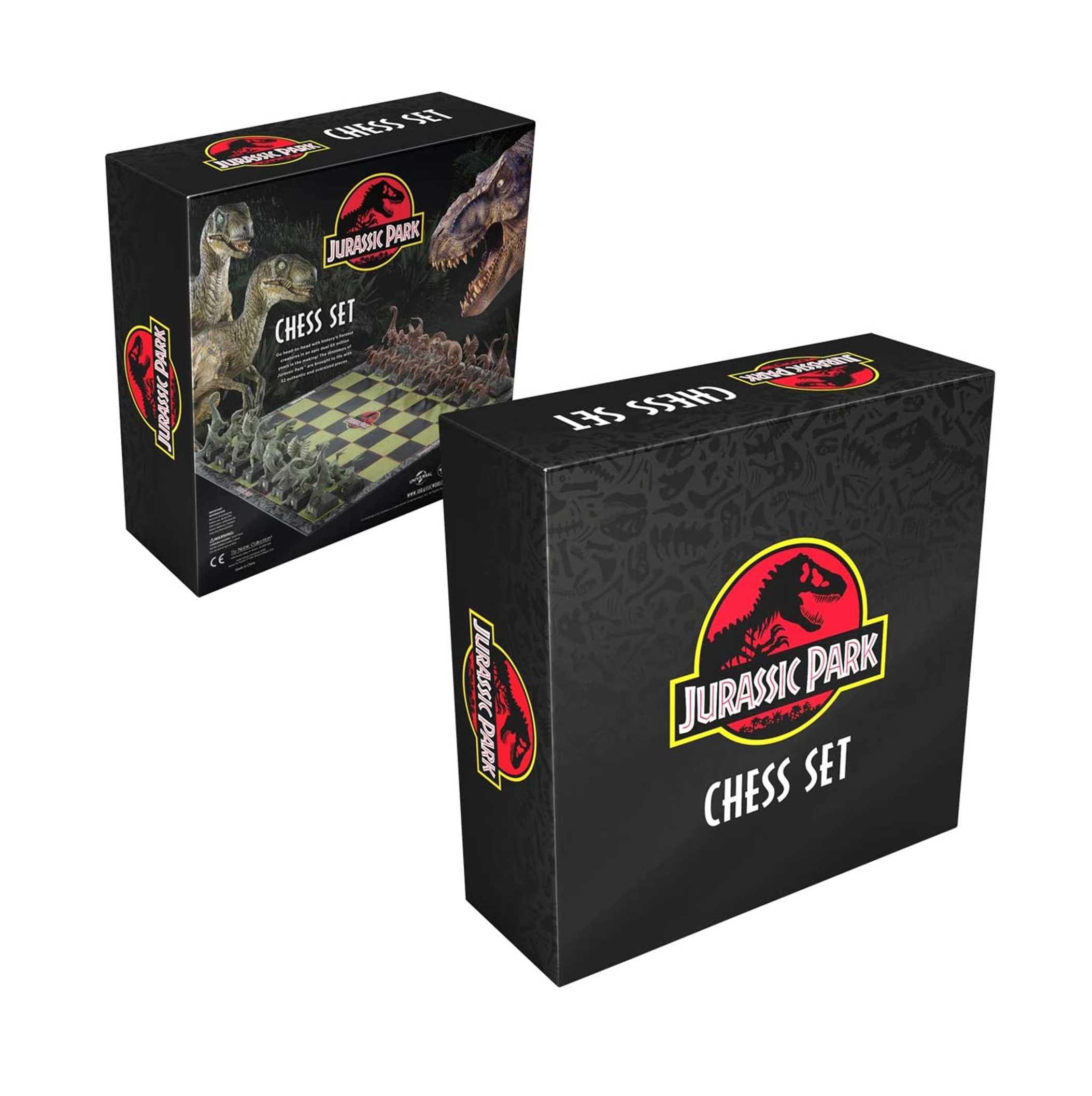 THE NOBLE COLLECTION Jurassic Park Schachspiel schwarz