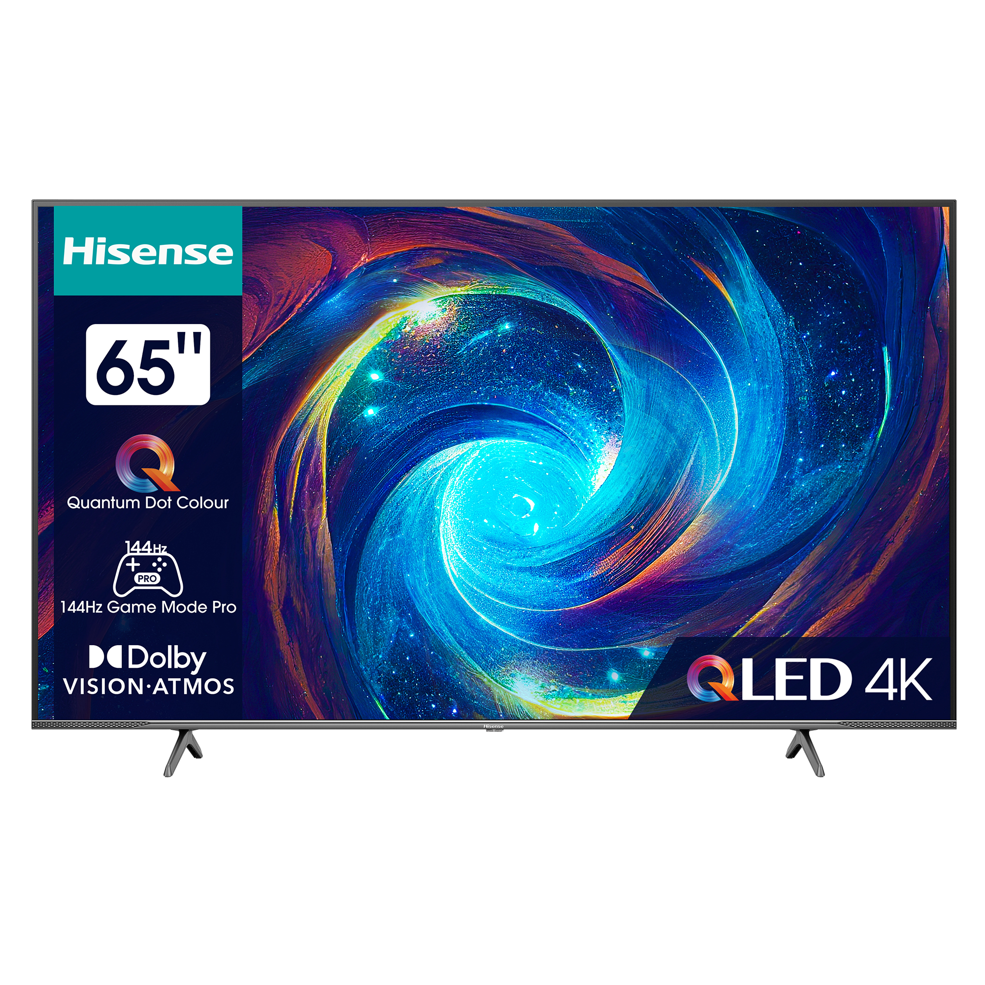 (Flat, TV TV) 4K, UHD / 65 HISENSE Zoll 65E7KQ PRO SMART QLED cm, 165
