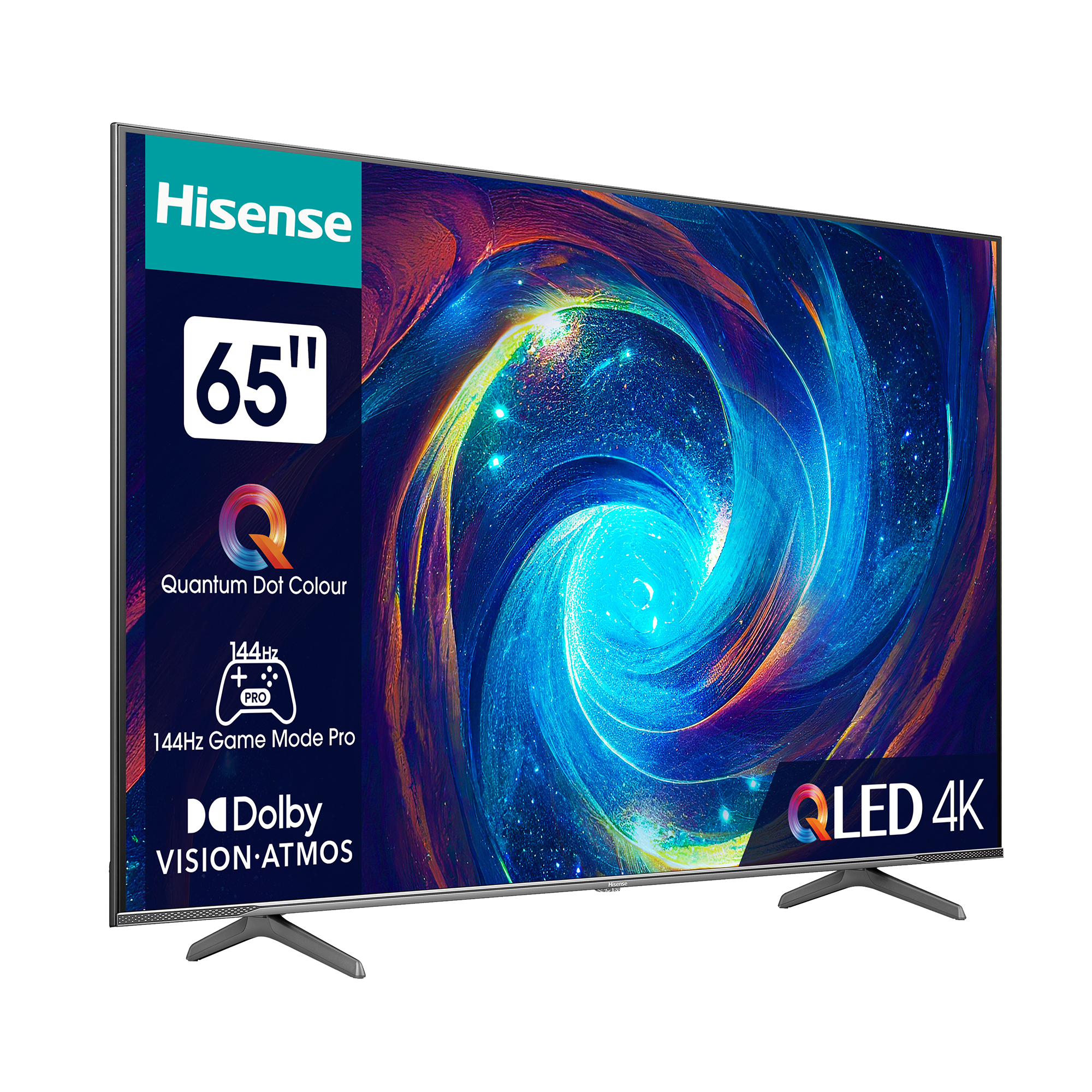 HISENSE 65E7KQ 165 TV) / PRO 4K, TV cm, Zoll (Flat, UHD 65 QLED SMART