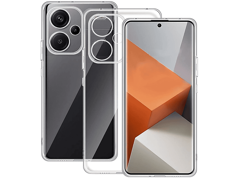 WIGENTO TPU Silikon Hülle dünn Note Xiaomi, Plus, robust, Transparent Backcover, 13 Redmi Pro