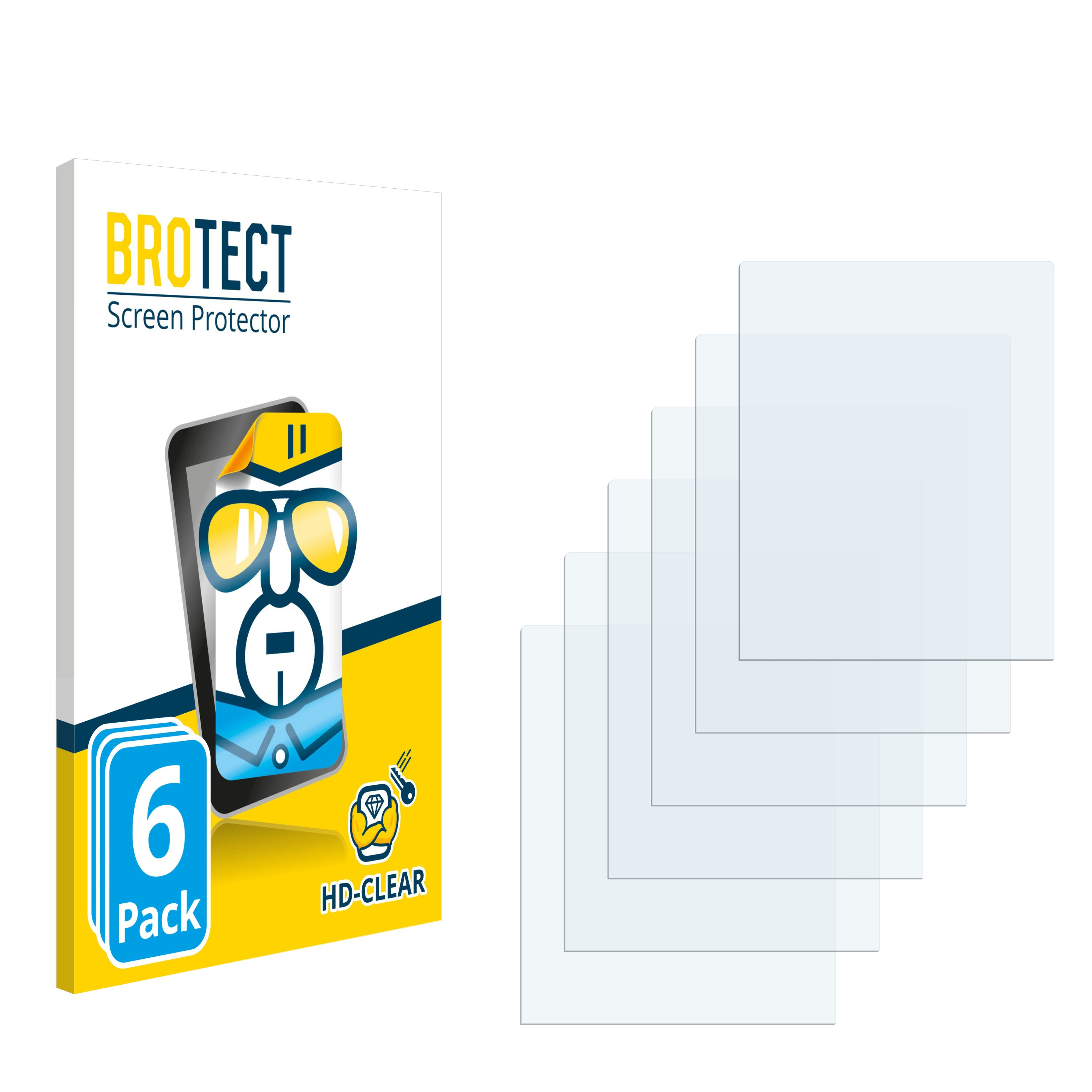 BROTECT 6x 10 Schutzfolie(für Ex-Handy DZ2) Ecom klare
