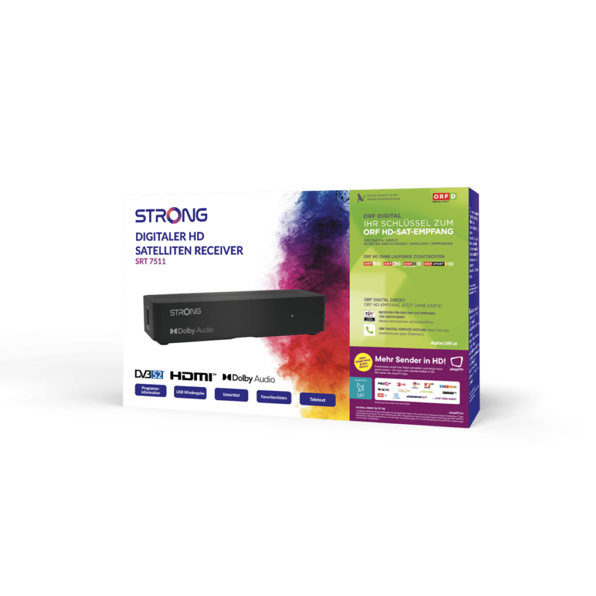 STRONG (schwarz) SRT Sat-Receiver HD 7511