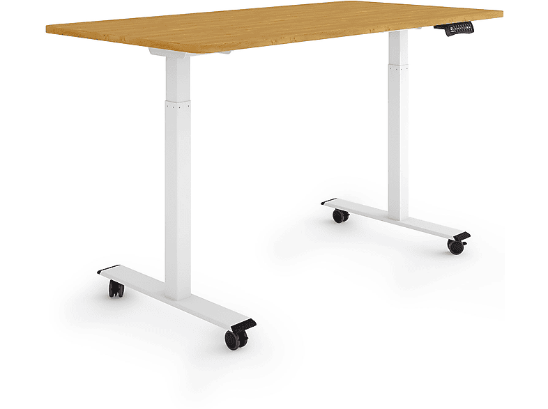 ESMART ERX-122WBA auf Rollen 140 x 70 cm elektrisch höhenverstellbarer Schreibtisch