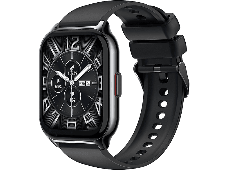 Schwarz 1x Armbanduhr Smartwatch Silikon, Fitness Armbänd Legierung COOLINK