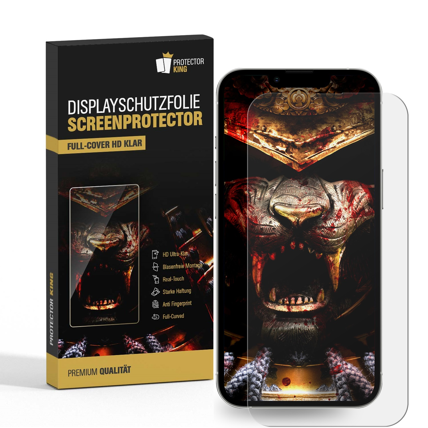 PROTECTORKING 6x Premium iPhone 14 Displayschutzfolie(für COVER Schutzfolie Apple KLAR 3D Pro) FULL