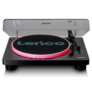 LENCO LS-50LEDBK - Eingebaute Lautsprecher - Plattenspieler Schwarz