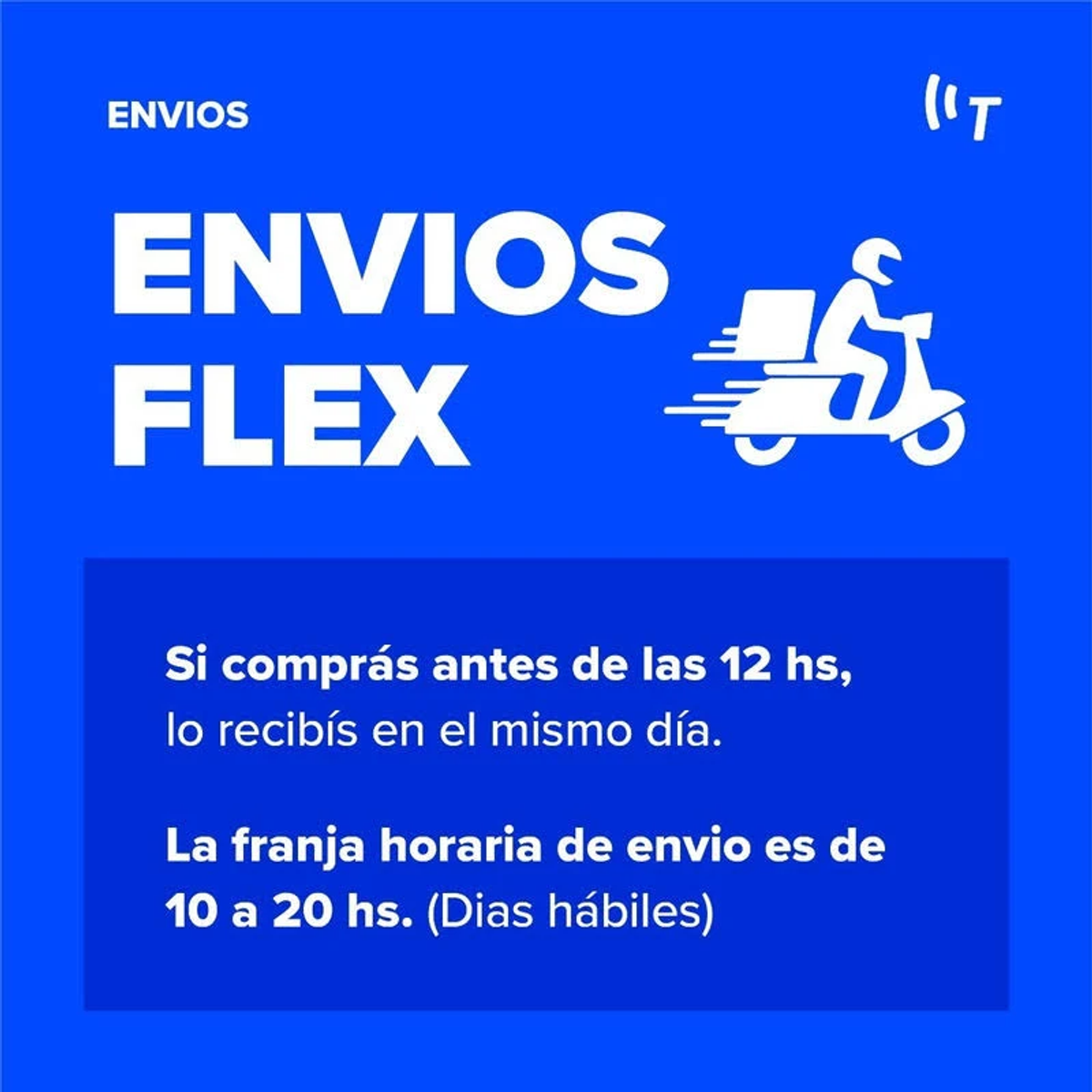 Sfondo blu con testo bianco, 