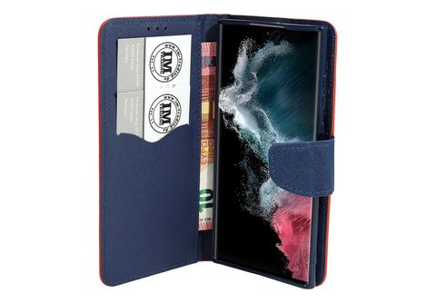 COFI Buch Tasche Fancy, Bookcover, Samsung, Galaxy S24 Ultra, Rot